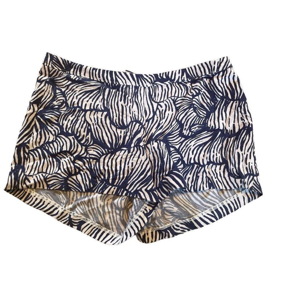 Lilly‎ Pulitzer Sonya Rayon House Of Nemo Shorts White / Blue Size 2